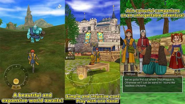 les applications Android de Dragon Quest