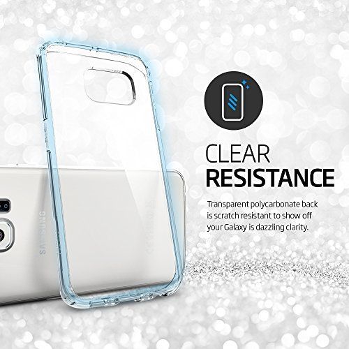 Spigen Bumper Case Ultra Clear Panel hybride avec Retour pour Galaxy S6 bord