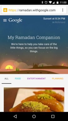 Fotografía - Google propose «Mon compagnon Ramadan site Et maintenant connexes cartes pour vous aider dans ce mois de jeûne