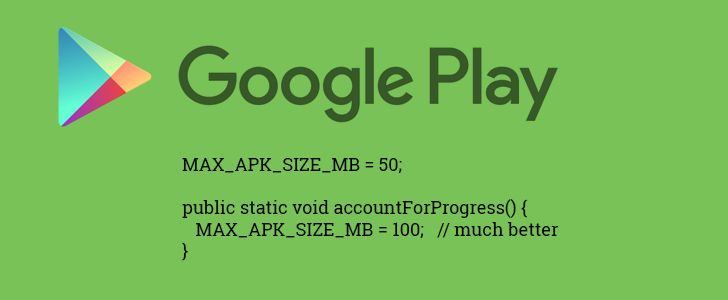 Fotografía - Google Play Store Augmente APK Taille maximale 100 Mo