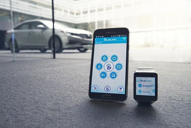 Fotografía - Démarrer Hyundai annonce véhicule à distance, verrouillage, Lieu, et d'autres commandes venant à Android Porter Via Blue Link App
