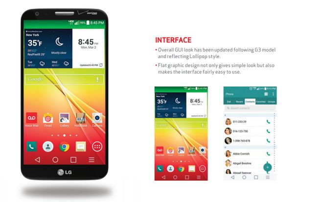 Fotografía - LG G2 Sur Verizon Wireless reçoit Mise à jour OTA Avec Android Lollipop