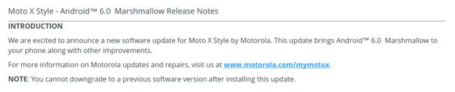 Fotografía - Motorola Android 6.0 commence déploiement pour un couple appareils, mais le Brésil et l'Inde uniquement pour l'instant