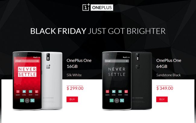 Fotografía - OnePlus One One maintenant disponible sans inviter en tant que partie de Black Friday spéciale