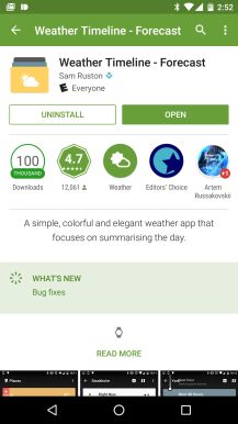 Fotografía - Play Store Obtient Handy Montre icône identifiant les applications qui ont le soutien pour Android Wear