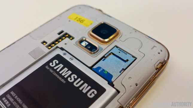 couverture d'or de la batterie de Samsung Galaxy 2