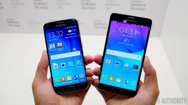 Samsung Galaxy S6 vs note 4 aa 5