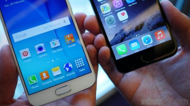 Samsung Galaxy S6 vs iphone 6 7