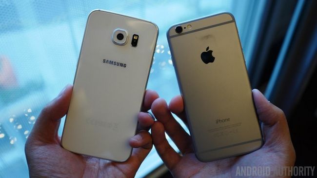 Samsung Galaxy S6 vs iphone 4 6