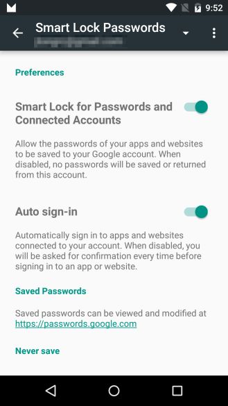 Fotografía - Smart Lock Maintenant agit comme un Password Manager utilisant votre compte Google pour Chrome et Android deux