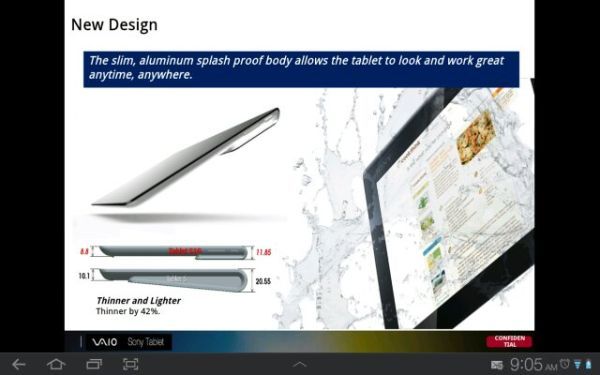 Fotografía - Xperia Tablet fuites Sony, pour frapper le marché en Septembre à partir de 450 $