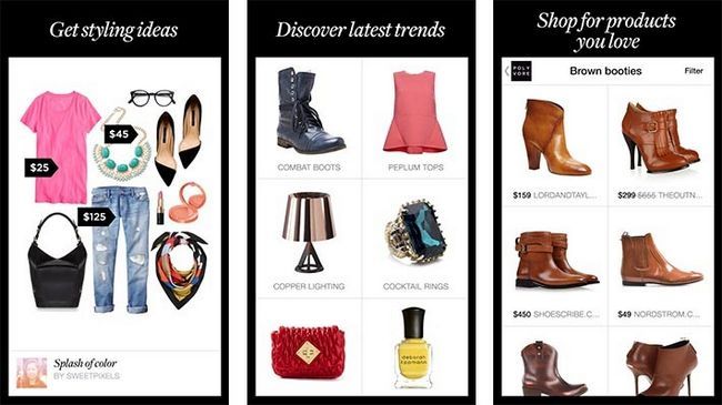 Polyvore meilleures applications Android de la mode