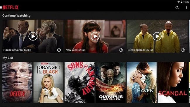 Netflix meilleures tablettes applications Android