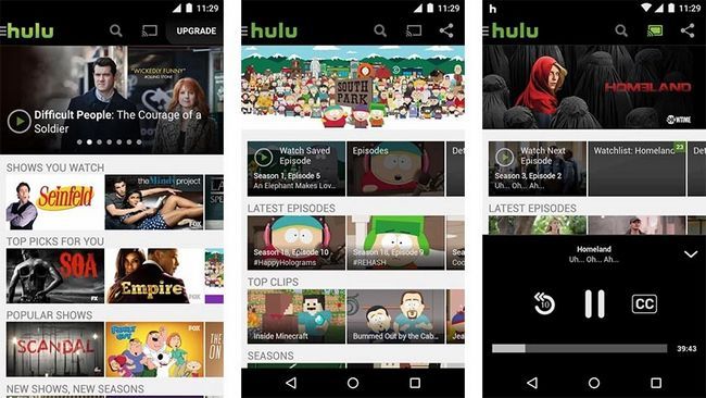 Hulu meilleures applications de streaming vidéo pour Android