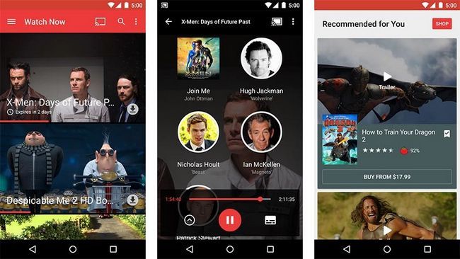 Google Play Films et Séries TV meilleures applications de streaming vidéo pour Android