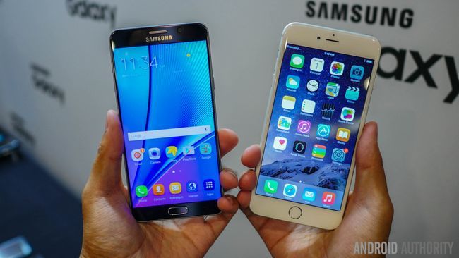 Samsung Galaxy Note 5 vs iphone 6 PLUS AA (1 sur 13)