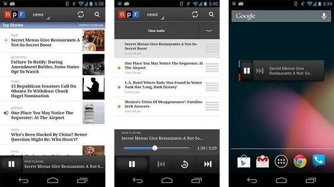 Nouvelles NPR meilleures nouvelles applications Android