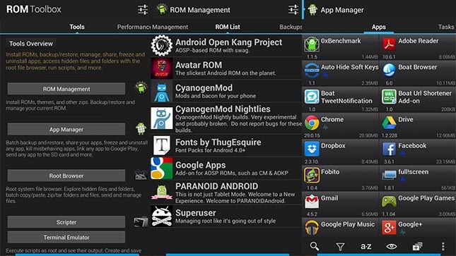 04 ROM Toolbox Pro - Meilleures racines Applications