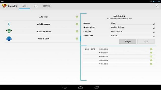 SuperSU meilleures applications pour Android profondes