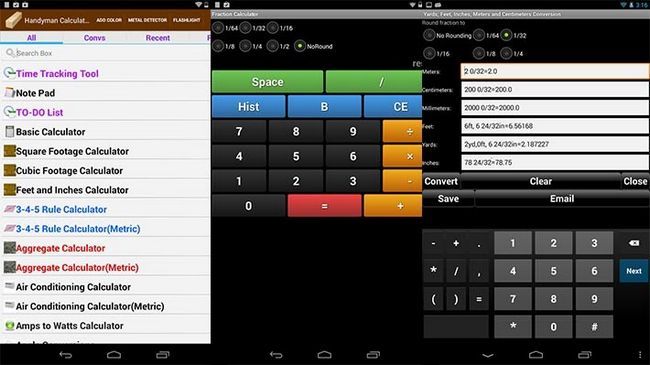 Calculatrice bricoleur meilleurs calculatrice applications Android