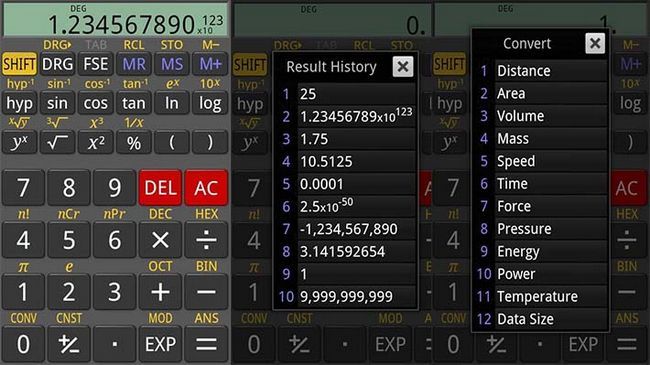 RealCalc meilleures applications Android de la calculatrice