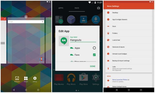 nova lanceur meilleures applications Android de lanceurs