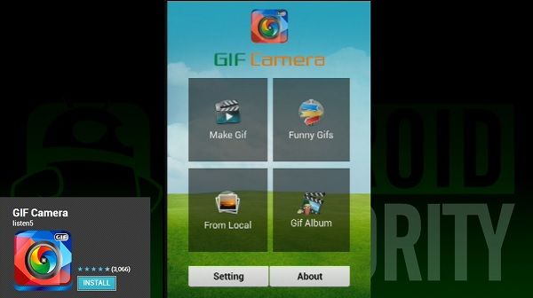 Caméra GIF meilleures applications de l'appareil photo pour Android