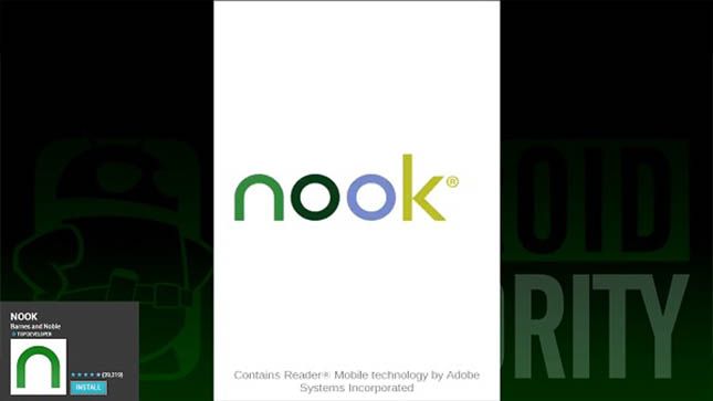 Nook lecteur ebook ereader pour Android