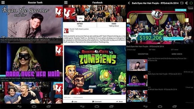 Rooster Teeth meilleures nouvelles applications Android