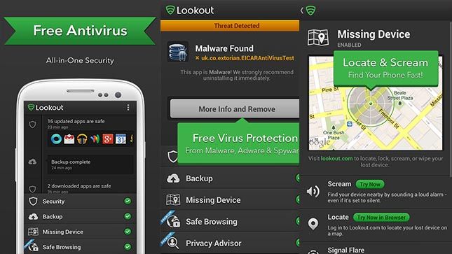 Lookout meilleure sécurité Android