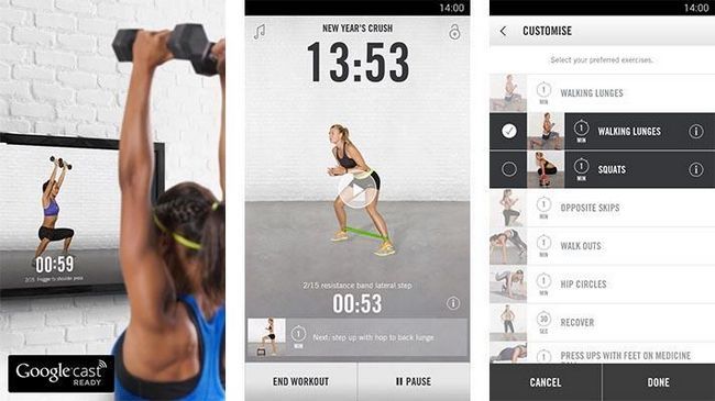Nike Training Club apps de fitness meilleure Android et des applications d'entraînement
