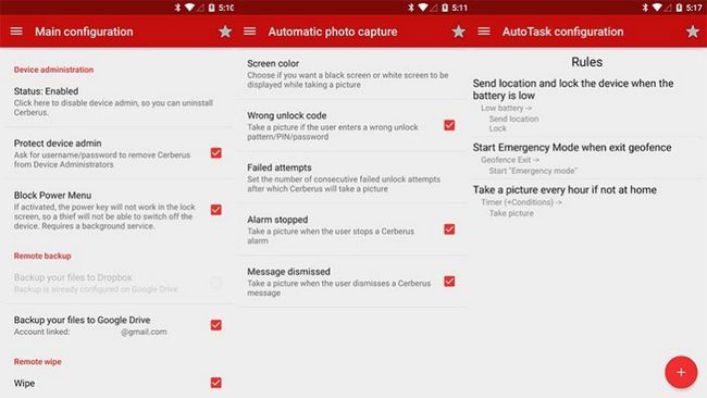 Cerberus meilleures applications de conception de matériel pour Android
