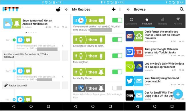 IFTTT 10 meilleures applications Android gratuits
