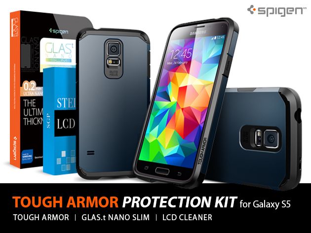 Fotografía - 49% de rabais Spigen Galaxy S5 dur Bundle Armor (de la dernière chance!)