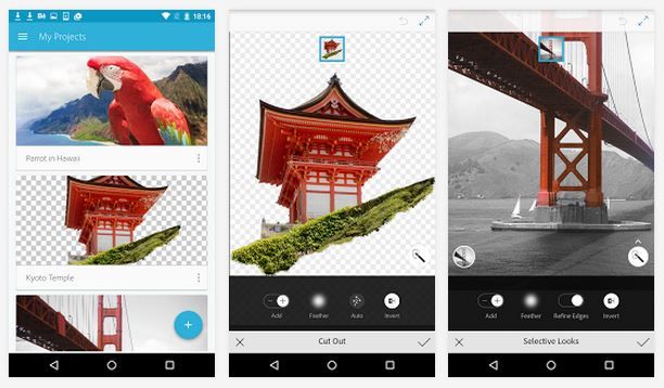 Adobe Photoshop mix applications Android hebdomadaire