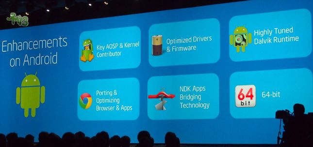 64 bits puces Intel pour Android