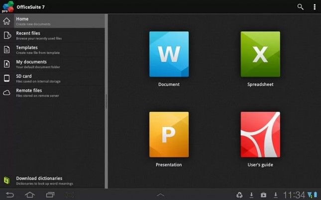 OfficeSuite Pro 7 bureau android