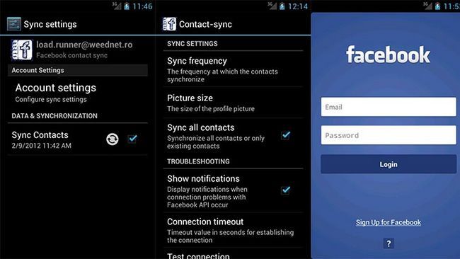 UberSync applications Facebook