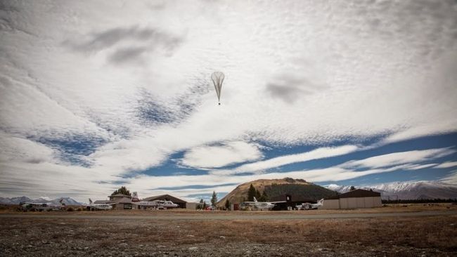 Fotografía - Un seul projet Google Loon ballon peut fournir une couverture LTE à une zone La Taille De Rhode Island