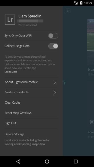 Fotografía - Lightroom Mobile Adobe vient à Android