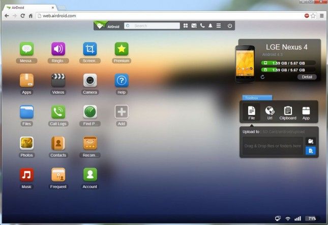 AirDroid-aa-AirDroid-interface web