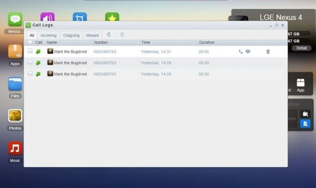 AirDroid-aa-appeler-logs