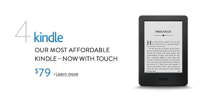 Nouveau écran tactile Kindle d'Amazon