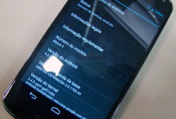 Nexus 4 android 4.2.2 brésil
