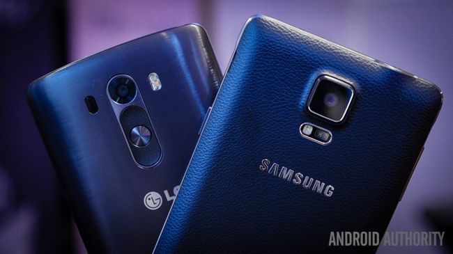 Samsung Galaxy Note 4 vs LG G3 rapide coup d'oeil aa (1 de 2)
