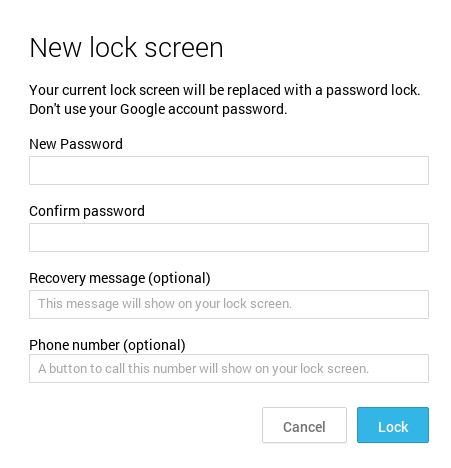 Lock Gestionnaire de périphériques Android