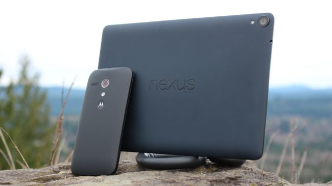 Moto G Nexus 9 falaise
