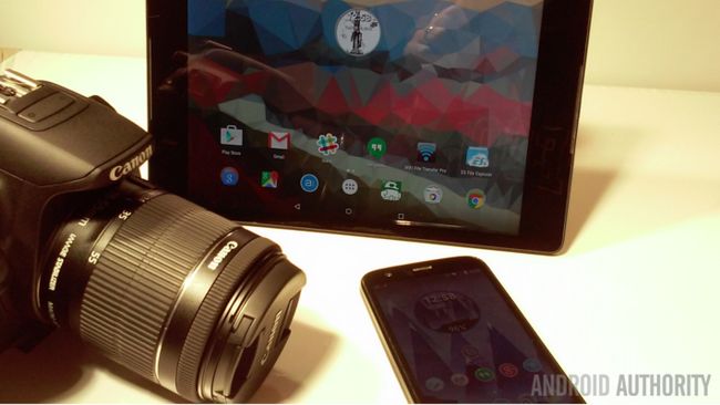 Android et un reflex numérique Canon