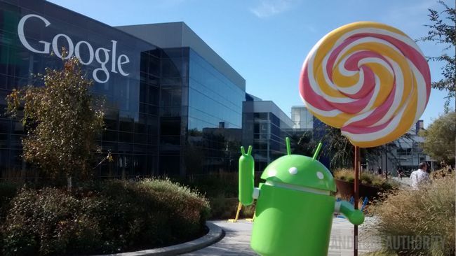 Statue Lollipop Android de Google tout droit