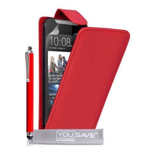 Yousave Accessoires HTC Desire Case Flip 310 en cuir